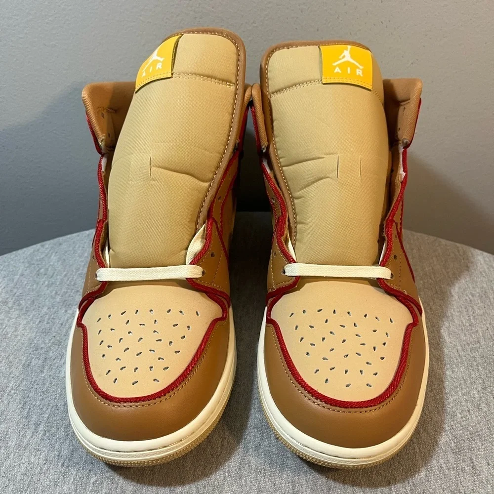 NEW Nike Air Jordan 1 Mid SE 'Cheeseburger' - Size 11.5 IB7403-224🔥🔥 - Picture 3 of 11
